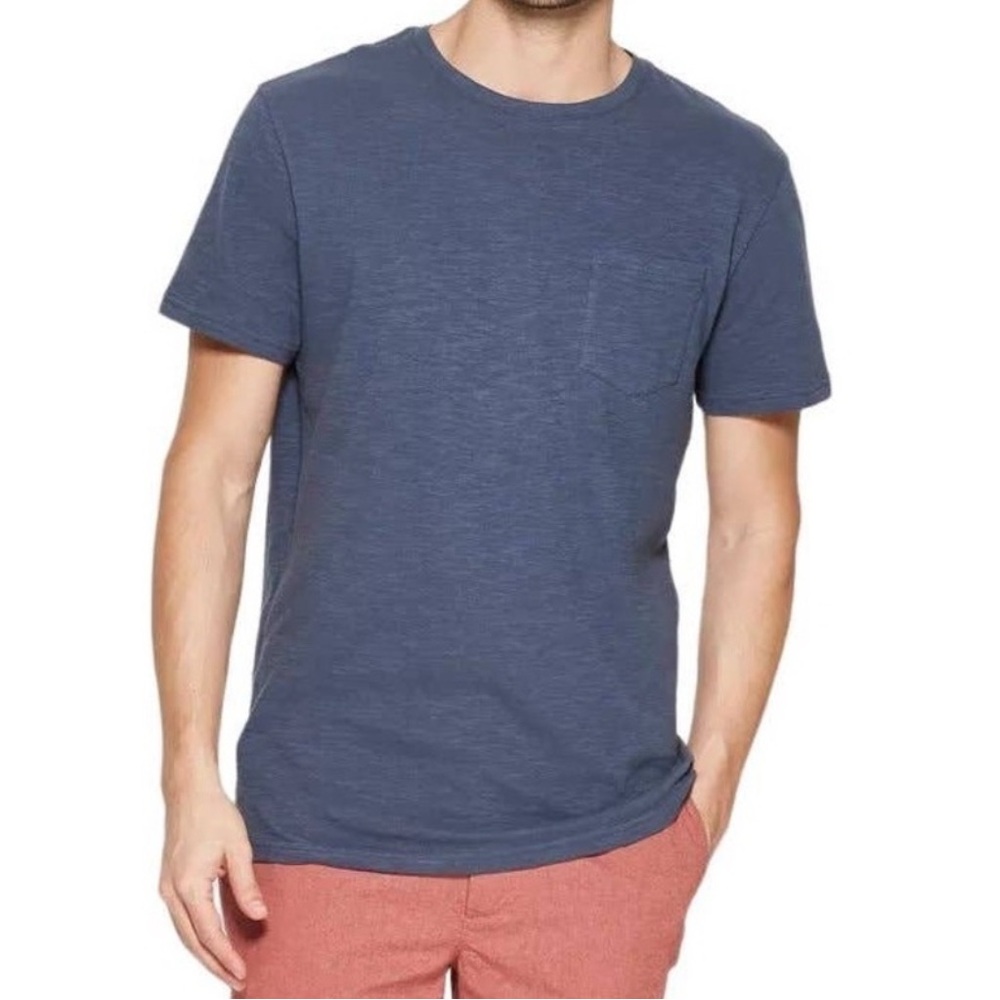 Goodfellow & Co Men’s T-Shirt XL Blue Pocket Tee Standard Fit‎ Casual Basic